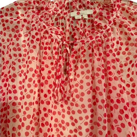 Boden Pink and White Polka Dot Blouse - Picture 5 of 6